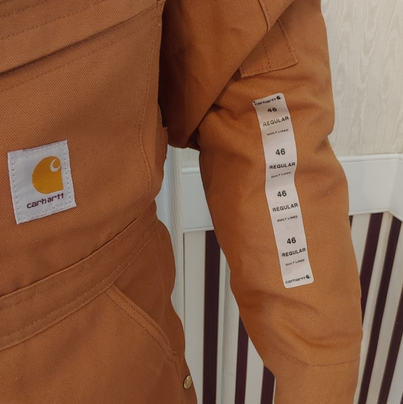 🚫SOLD🚫 NWT Carhartt Men's Duck Coveralls Brown - Picture 6 of 16
